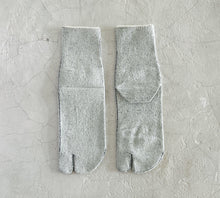 Load image into Gallery viewer, Washi Blend Tabi-Style Plain Mid-Calf Socks (6.5-8.5)