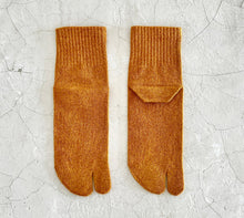 Load image into Gallery viewer, Mino Washi & Organic Cotton Tabi-Style Mid-Calf Socks (6.5-8.5)