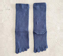 Load image into Gallery viewer, Luminous Silk 5Toe Crew Socks (4-6.5)