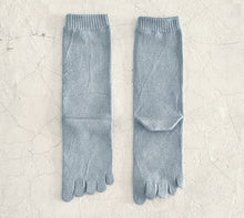 Load image into Gallery viewer, Luminous Silk 5Toe Crew Socks (4-6.5)