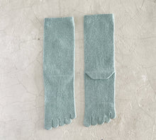 Load image into Gallery viewer, Silk Mélange 5Toe Crew Socks (4-6.5)
