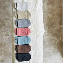 Load image into Gallery viewer, Silk Mélange Mix Tabi-Style Crew Socks (Size 4-6)