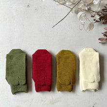 Load image into Gallery viewer, Merino Wool Rib Tabi-Style Crew Socks (4-6.5)