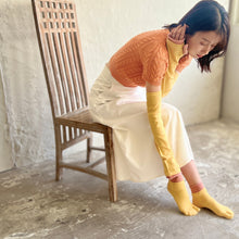 Load image into Gallery viewer, Organic Cotton Tabi-Style Layered Mid-Calf Socks (4-6.5)