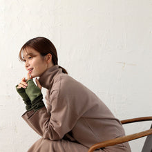 Load image into Gallery viewer, Merino Wool Two-Tone Arm Covers with Thumb Holes (One Size)
